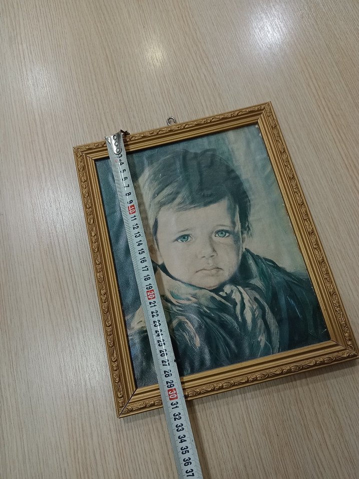 antika resim ağlayan çocuk - Görsel 3