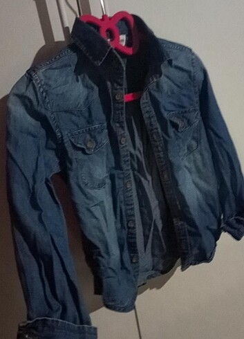 Erkek çocuk kot gömlek - Görsel 5