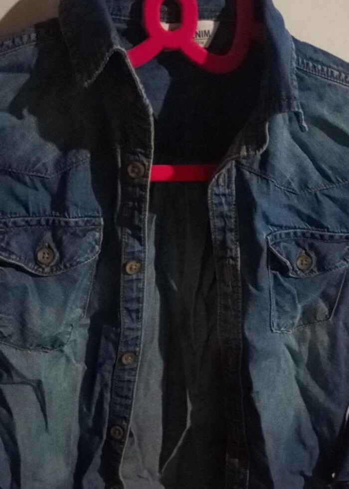 Erkek çocuk kot gömlek  - Görsel 2