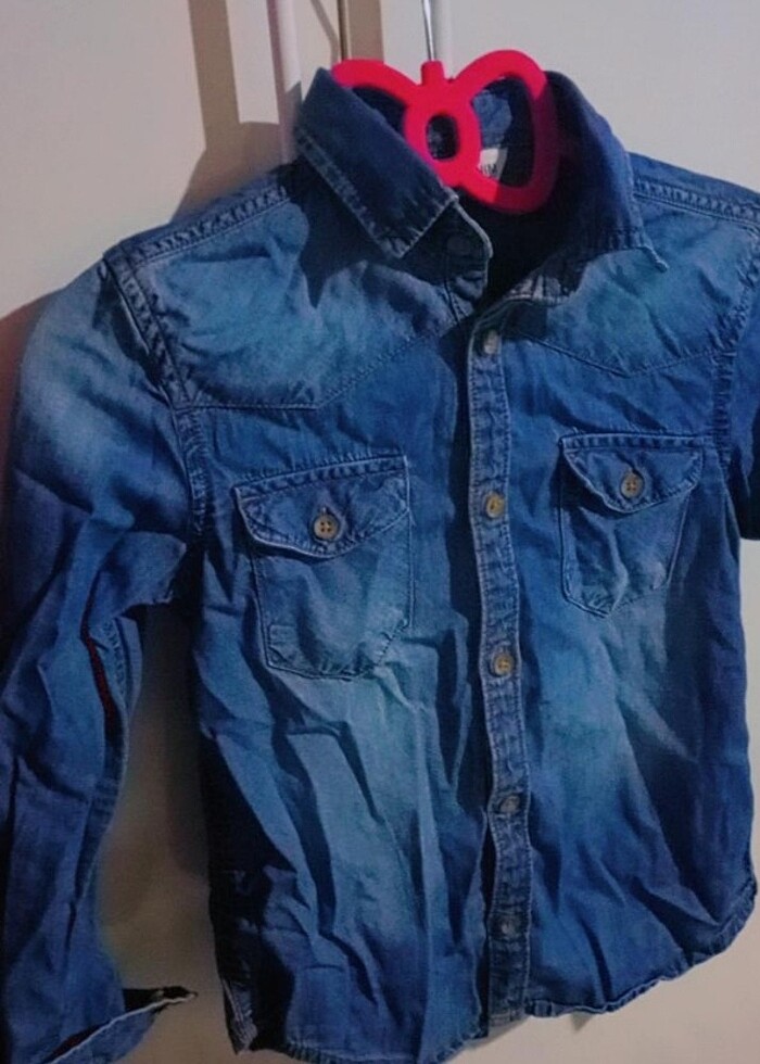 Erkek çocuk kot gömlek  - Görsel 3