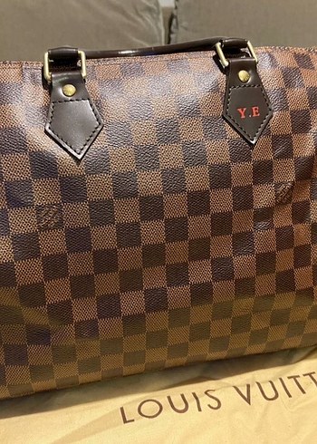 SATILDI!!!Orijinal Louis Vuitton Damier Speedy 35 Kadın Çanta - Görsel 3
