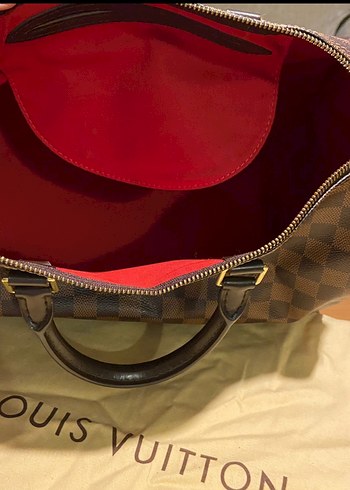 SATILDI!!!Orijinal Louis Vuitton Damier Speedy 35 Kadın Çanta - Görsel 6