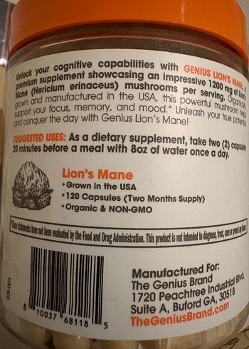Genius Lions Mane Hafıza Odaklanma ve Mood - Görsel 5