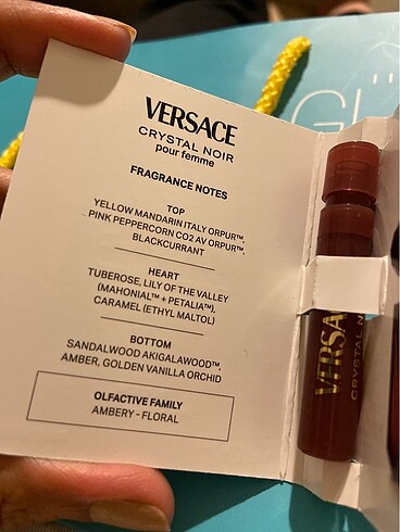 Beden Orjinal Versace Crystal Noir Parfum