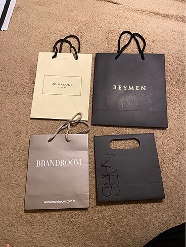 Beymen Jo Malone Brandroom Nars poşetler