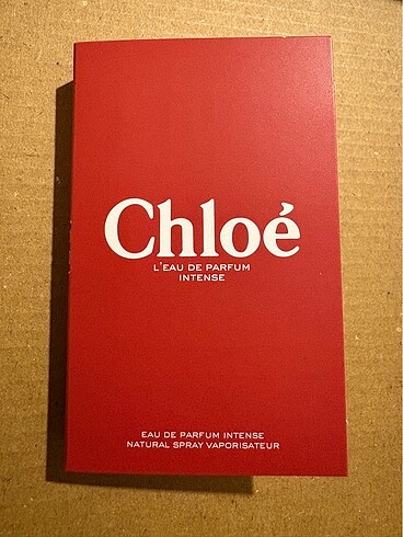 Chloé Orjinal Chloe edp INTENSE 1.2 ml kadın parfum