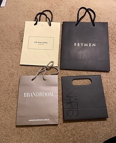 Beymen Jo Malone Brandroom Nars poşetler..