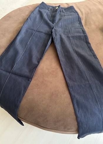 Siyah Denim Kemerli Kadın Takım - Görsel 10