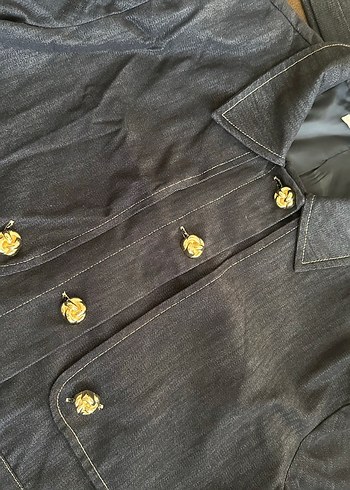 Siyah Denim Kemerli Kadın Takım - Görsel 7