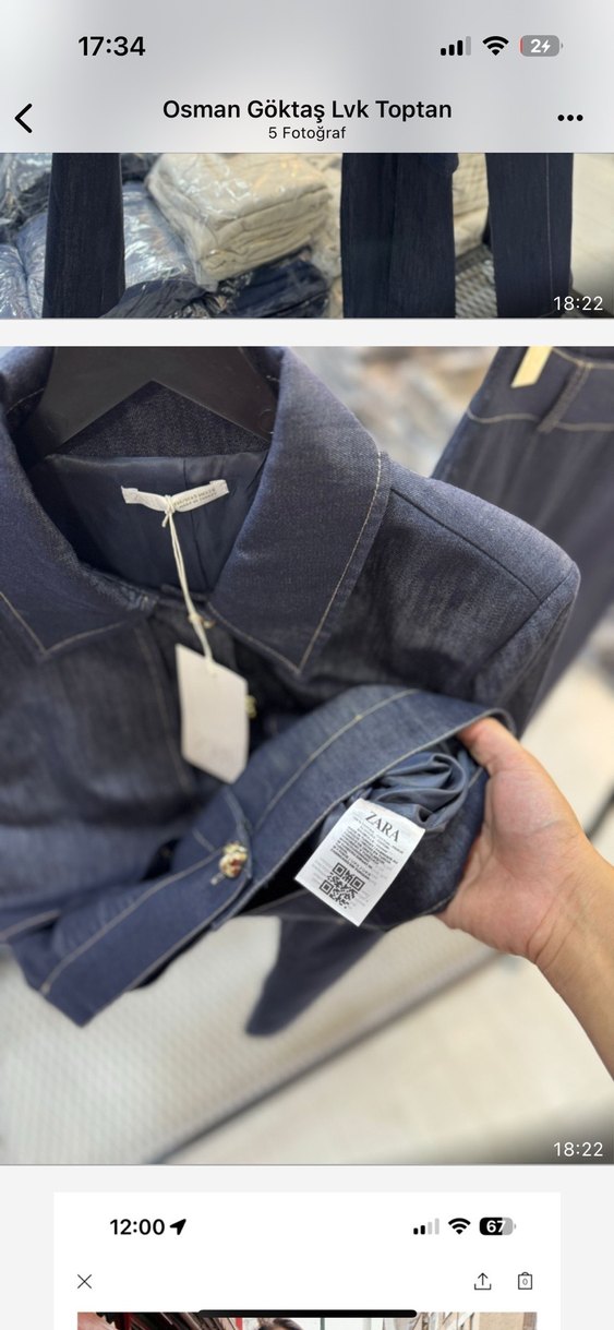 Siyah Denim Kemerli Kadın Takım - Görsel 5