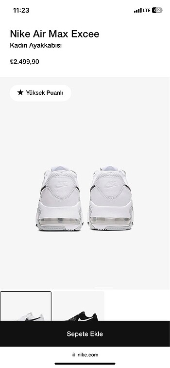 Nike Nike air max spor ayakkabı