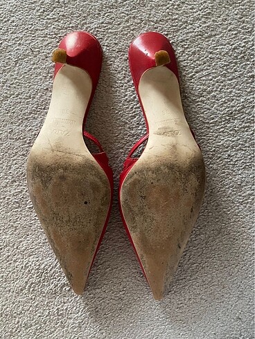38 Beden Zara Kırmızı İnce Topluklu Ayakkabı