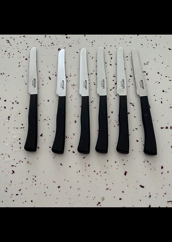 6 Parça Siyah Saplı Bıçak Seti