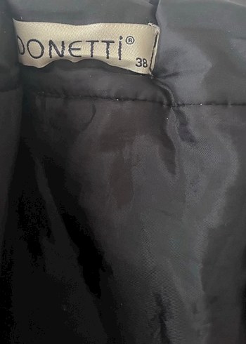 Siyah Uzun Kadın Kışlık Mont - Görsel 5