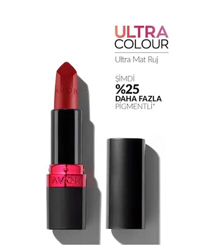 Avon Red Supreme Mat Kremsi Stick Ruj (Hediyeli)