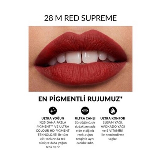 Beden Red Supreme Mat Kremsi Stick Ruj (Hediyeli)