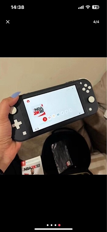 Beden Renk Nintendo Switch Lite + NBA Oyun Kartuşu