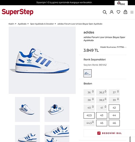 Adidas forum low ayakkabı