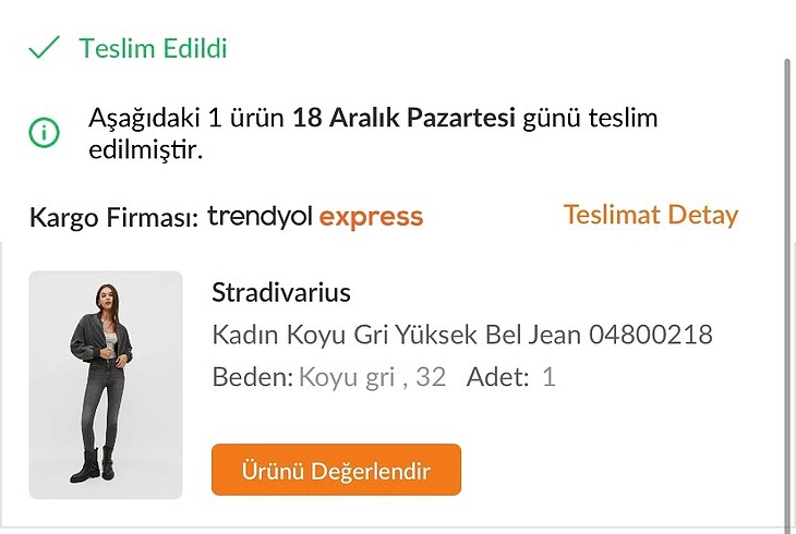 Stradivarius Stradivarius Yüksek Bel Skinny Jean