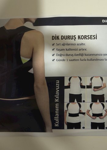 universal Beden Siyah Duruş Korsesi, Midi Boy, Sıkı Oturan
