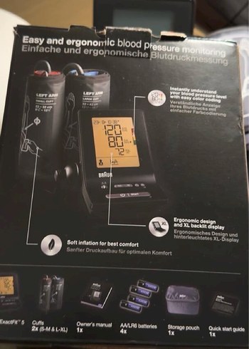  Beden Braun ExactFit 5 Koldan Tansiyon Ölçer