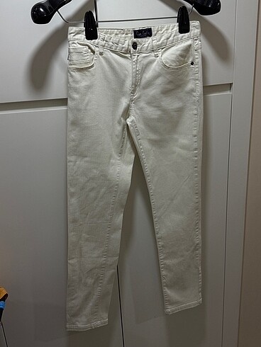 Pierre Cardin beyaz kot pantolon (34-31)
