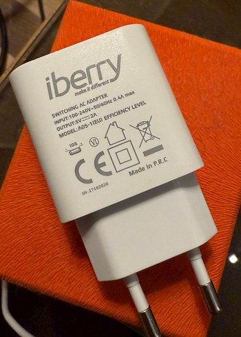 iberry Turuncu Telefon Şarj Adaptörü