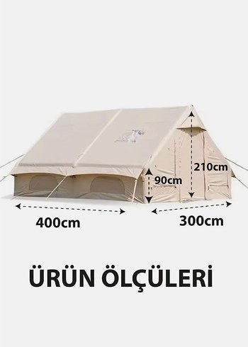 şişme çadır 12 kişilik su geçirmez sobalı - Görsel 3