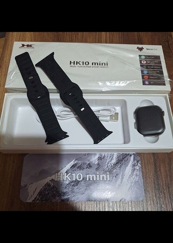 38 mm HK10 Mini Çok Fonksiyonlu Siyah Akıllı Saat - Görsel 2