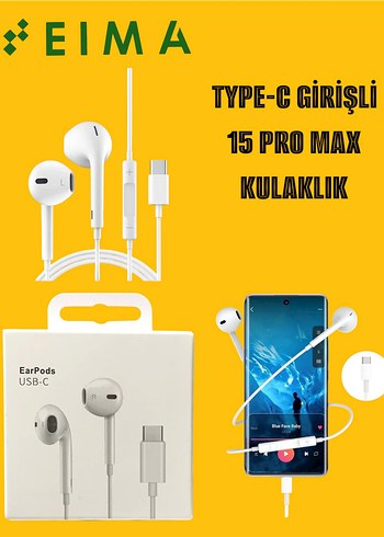 Apple Sarı USB-C Kulaklık EarPods