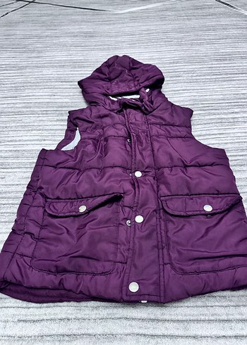 Bordo Kapüşonlu Çocuk Şişme Yelek - Görsel 3