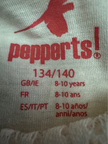8 Yaş Beden ten rengi Renk PEPPERTS KIZ ÇOCUK ELBİSE