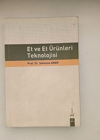 Et ve et ürünleri teknolojisi şahsene anar gıda mühendisliği kit
