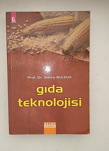 Gıda teknolojisi prof. Dr. Sıdıka bulduk kitap gıda mühendisliği