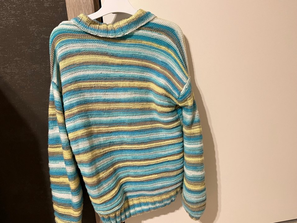 Kadın vintage Çok Renkli Örgü Hırka - Görsel 5