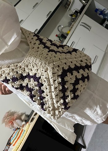 Kadın örgü çanta - Görsel 3