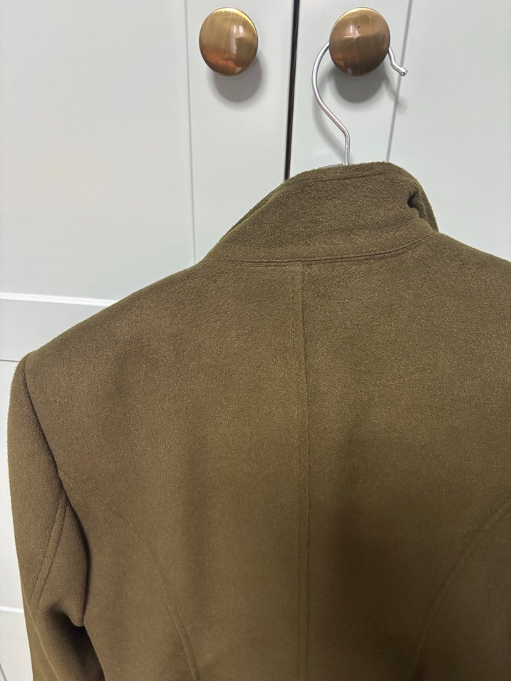 Süet Kadın Midi Kaban - Görsel 3