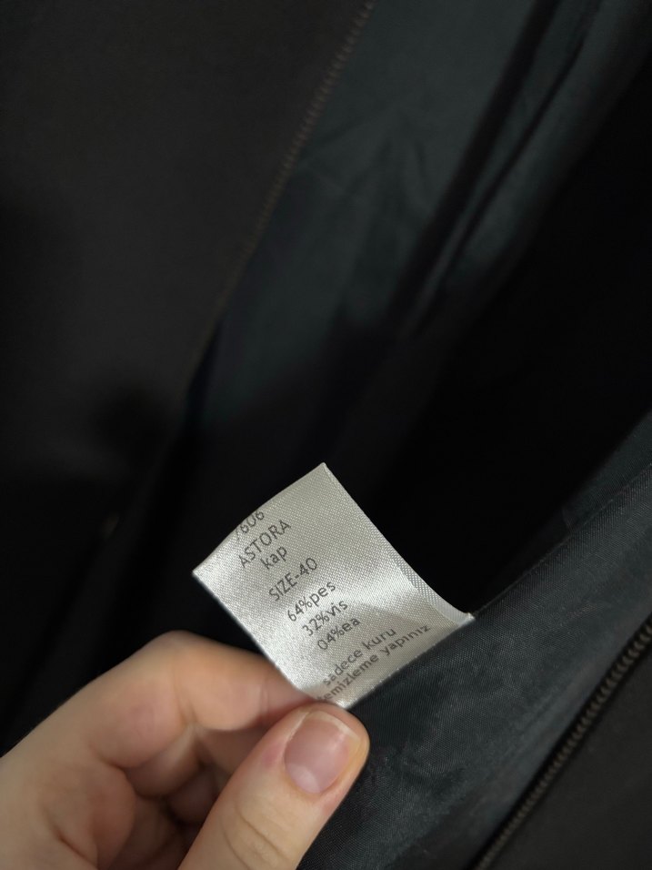 Siyah Kadın Pardesü - Görsel 5