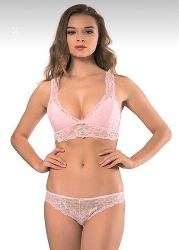 Diğer Candy Sırt Dekolteli Desteksiz Bralet Takım 85B