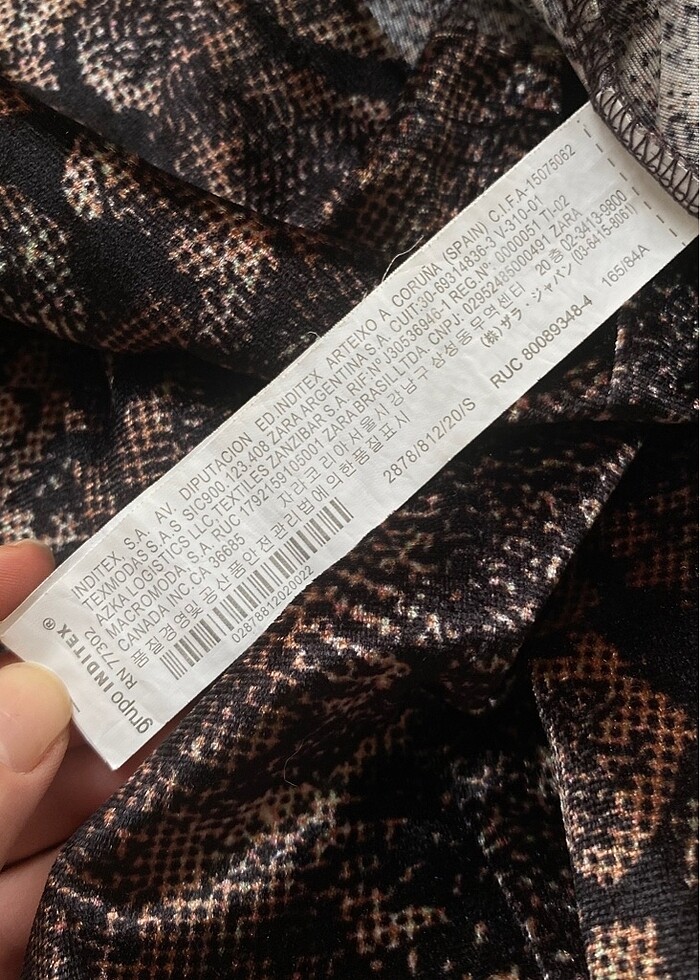 ZARA KADİFE ELBİSE - Görsel 5