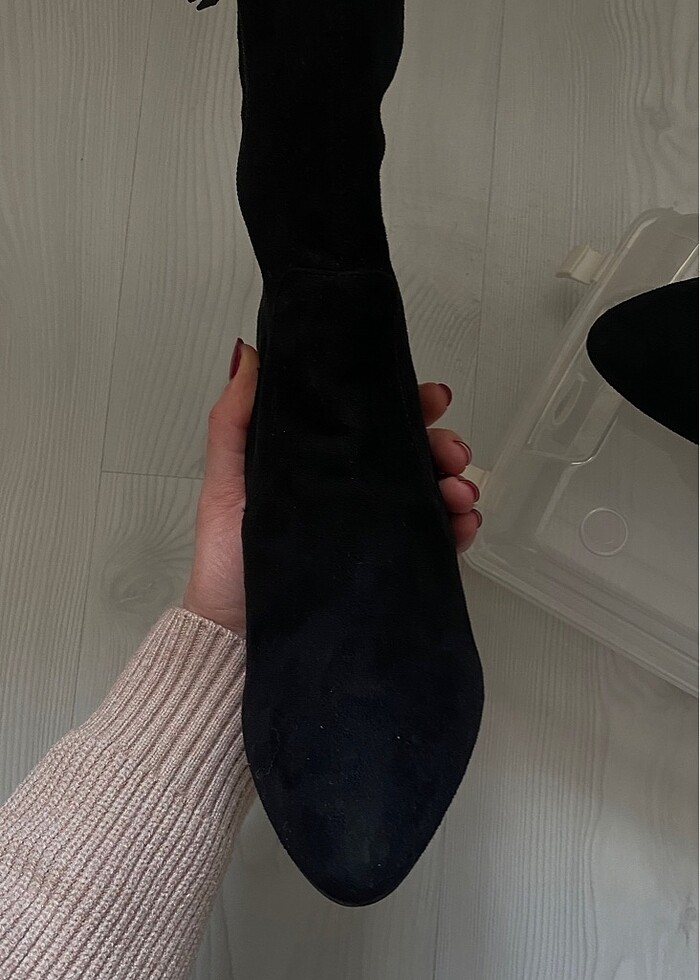 ZARA STREÇ SÜET BOT - Görsel 5