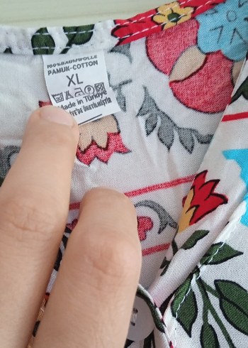 42 Beden Diger Renkli Bohem Uzun Elbise