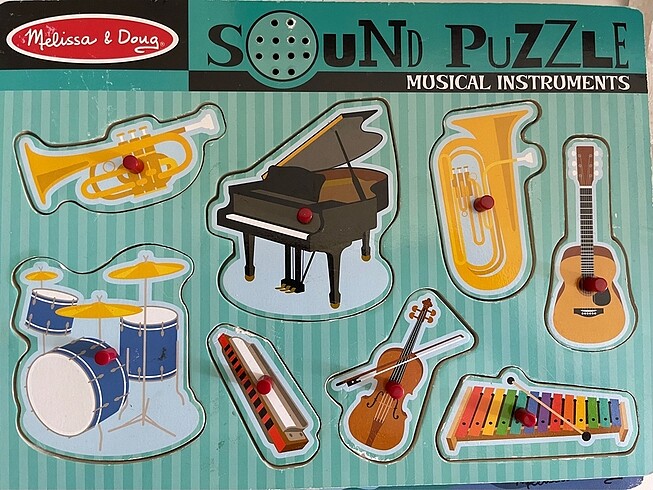 Melissa & Doug müzik aletleri sesli puzzle