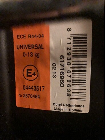 0 - 13 kg Beden Maxi cosi cabriofix anakucağı