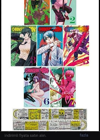 Chainsawman manga 1 2 3 4 5 6 7 Türkçe 