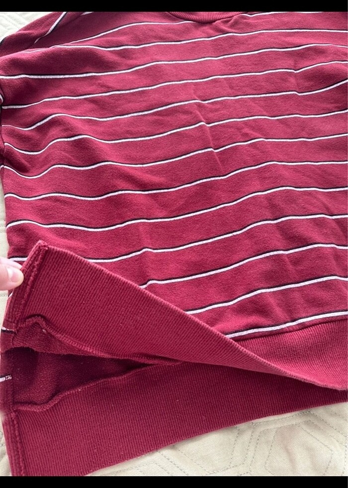 Koton  bordo sweat - Görsel 3
