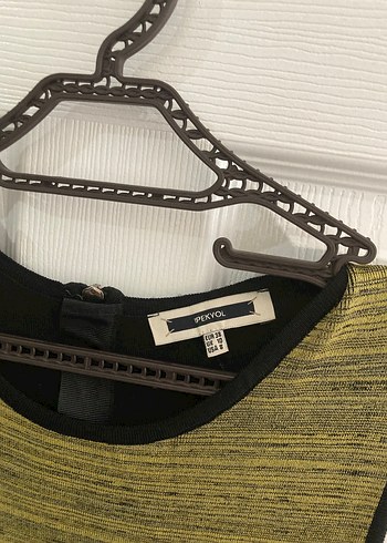 Haki Pilili Midi Boy İpekyol Marka Elbise - Görsel 3