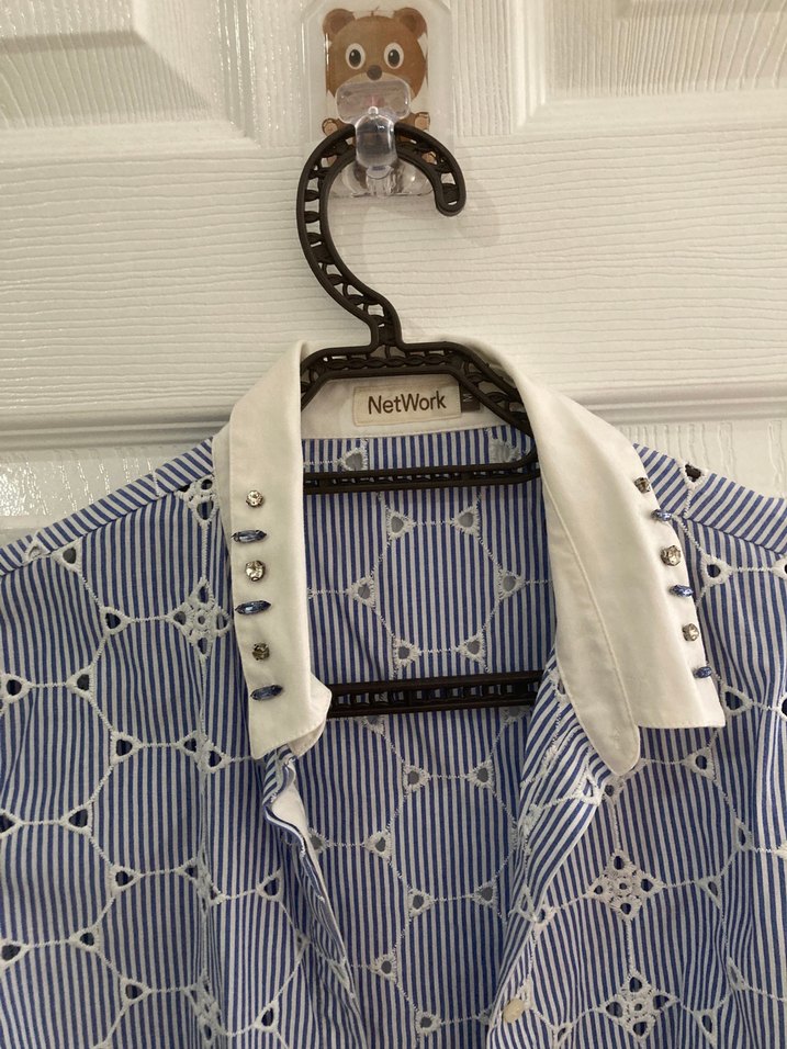 Network Mavi Kısa Kollu Gömlek - Görsel 2