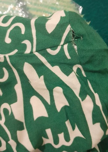 Yeşil tesettür Elbise - Görsel 6