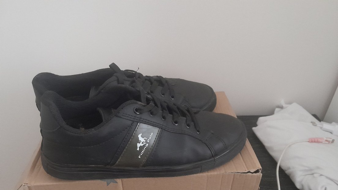 Siyah Bağcıklı Spor Ayakkabı - Görsel 4